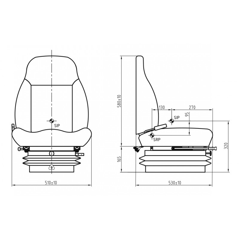 UnitedSeats seat LGV90/C1 AR - Comfort and Durability