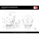 UnitedSeats Tractor Seat Rancher LGV95/H152 ARD - Eco Version