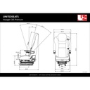 UnitedSeats Voyager C65 Premium Truck Seat - fabric