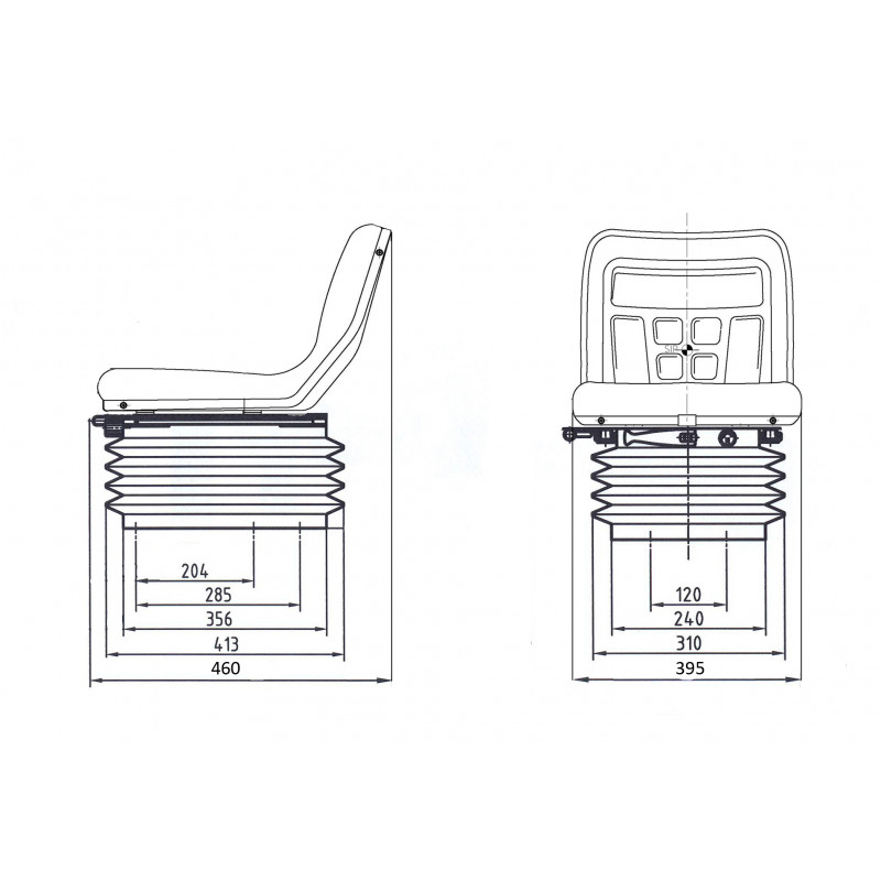 Unitedseats Mi400 Static seat pan