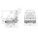 Unitedseats MGV25 Seat for forklifts and other small transport